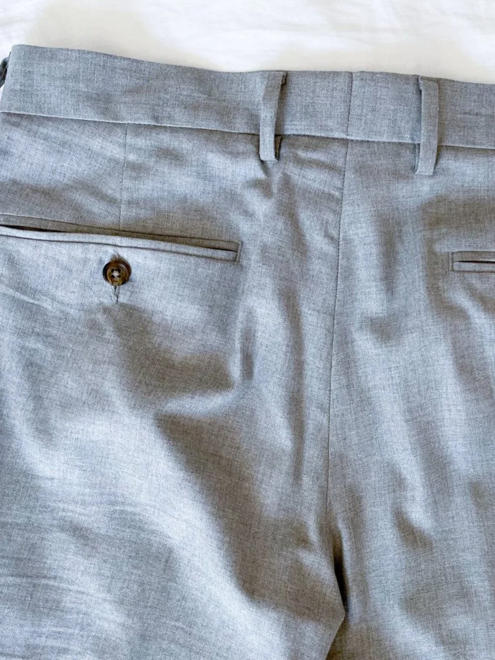 J Crew Bowery Slim Fit Mens Light Gray Cotton Dress Pants 31x30